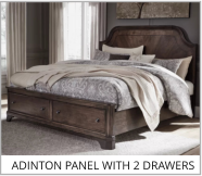 Adinton panel with 2 Drawers