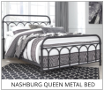 Nashburg Queen Metal Bed