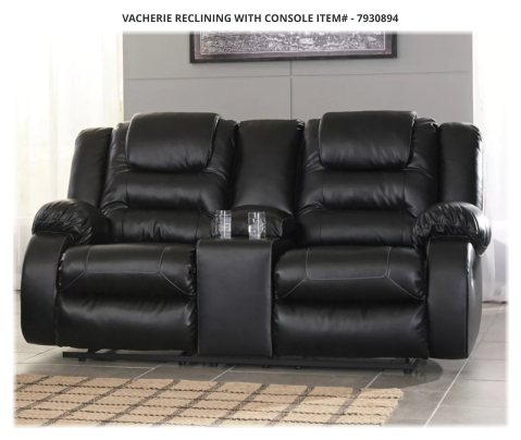 VACHERIE RECLINING WITH CONSOLE ITEM# - 7930894