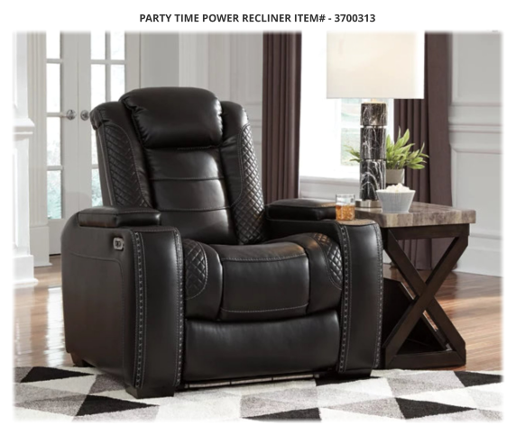 Party Time Power Recliner ITEM# - 3700313