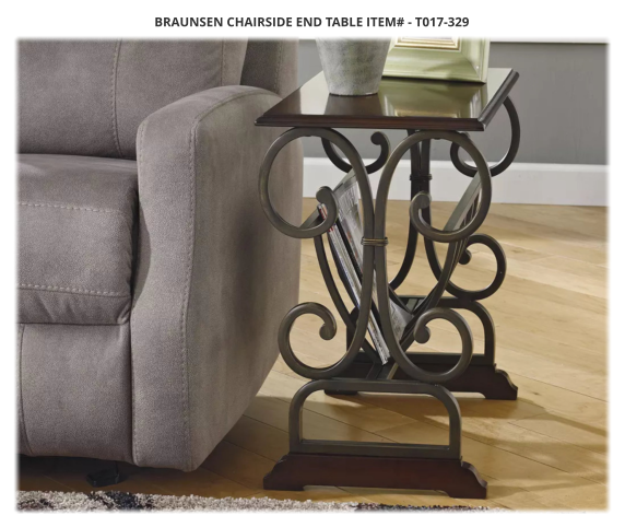 Braunsen Chairside End Table ITEM# - T017-329