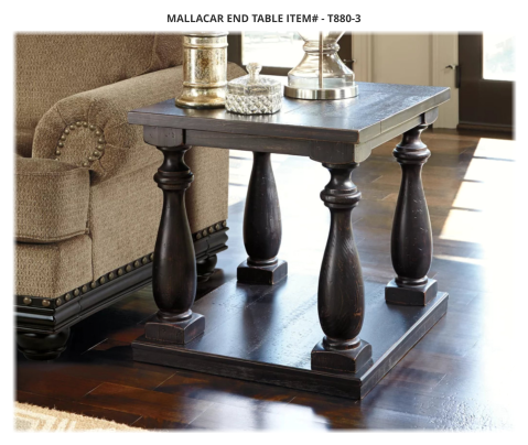 Mallacar End Table ITEM# - T880-3