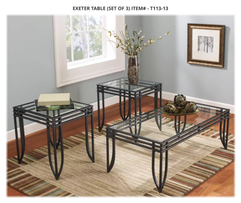 Exeter Table (Set of 3) ITEM# - T113-13