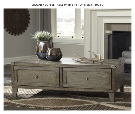 Chazney Coffee Table with Lift Top ITEM# - T904-9