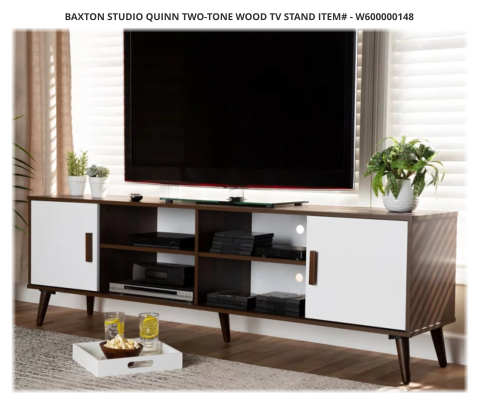 Baxton Studio Quinn Two-Tone Wood TV Stand ITEM# - W600000148