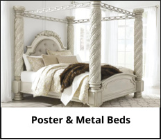 Ashley Poster and Metal Beds at Jerry's Furniture in Jamestown ND