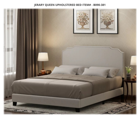 Jerary Queen Upholstered Bed ITEM# - B090-381