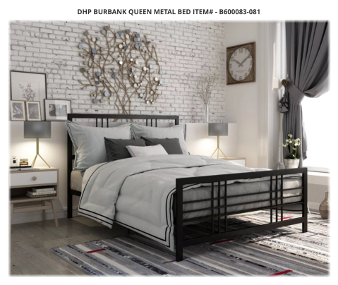 DHP Burbank Queen Metal Bed ITEM# - B600083-081
