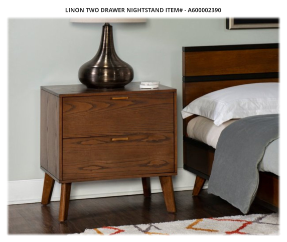 Linon Two Drawer Nightstand ITEM# - A600002390