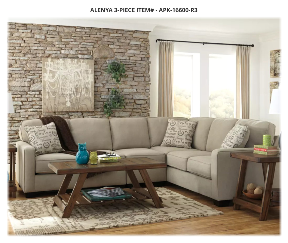 Ashley Sectional Sofas at Jerry's Furniture in Jamestown ND