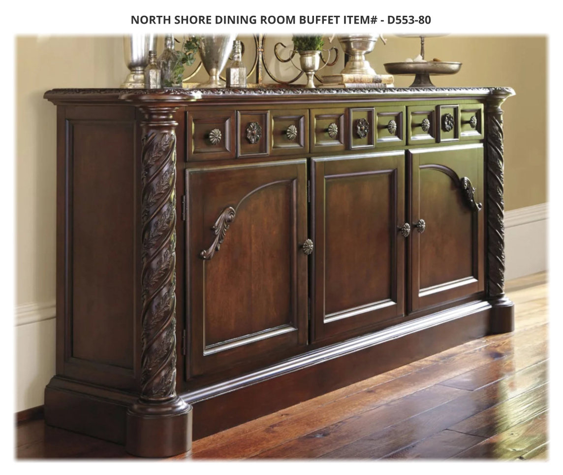 North shore deals dining room buffet